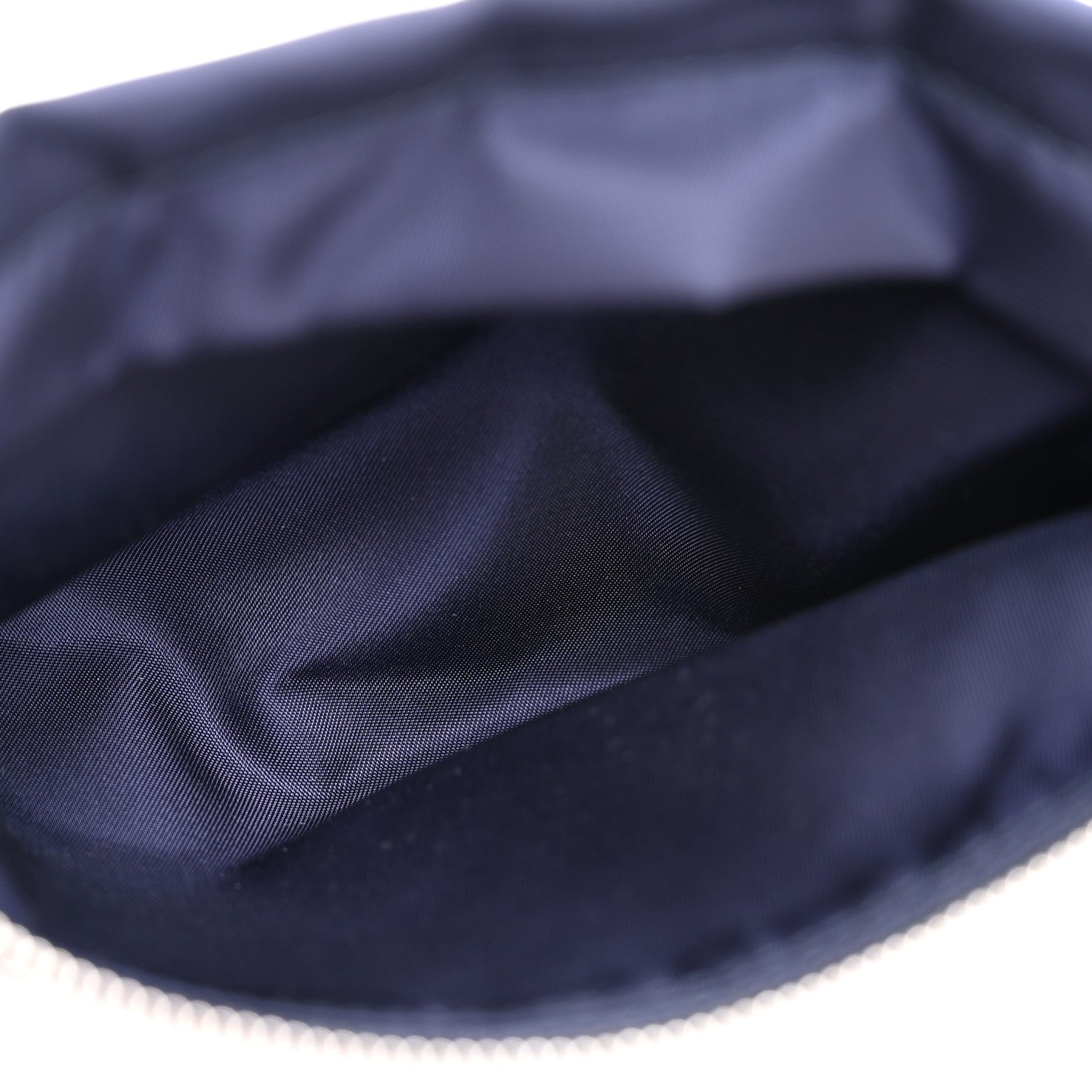 Burberry Nylon Vintage Check Print Logo Wristlet Navy 5 of 9