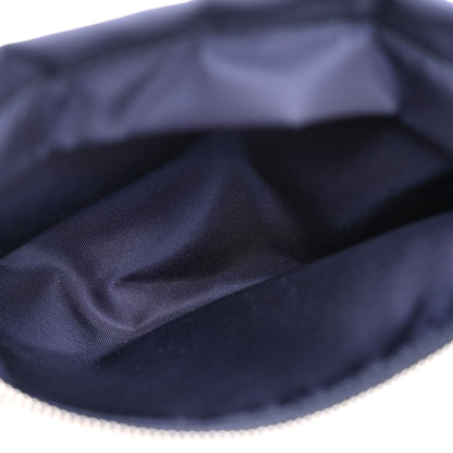 Burberry Nylon Vintage Check Print Logo Wristlet Navy 5 of 9