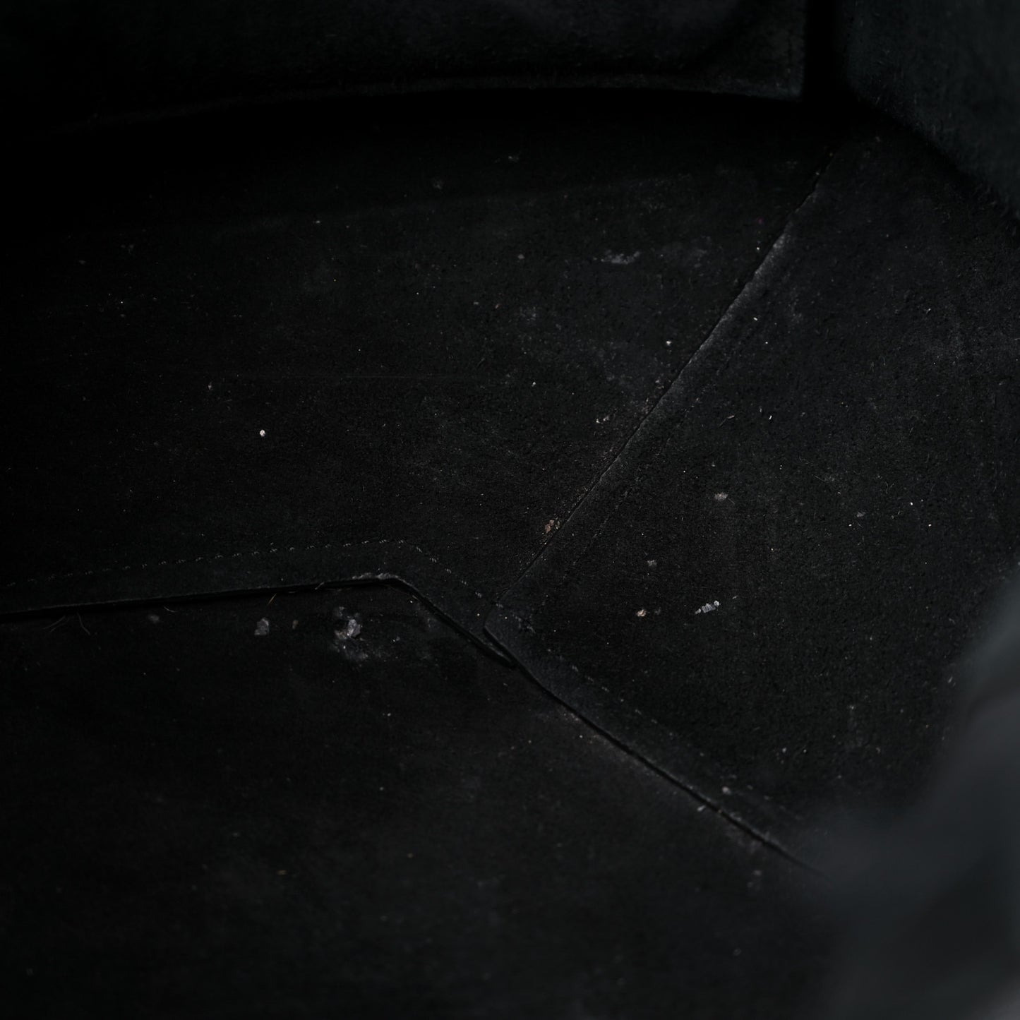 Soft Grained Calfskin Small Belt Cabas Phantom Black