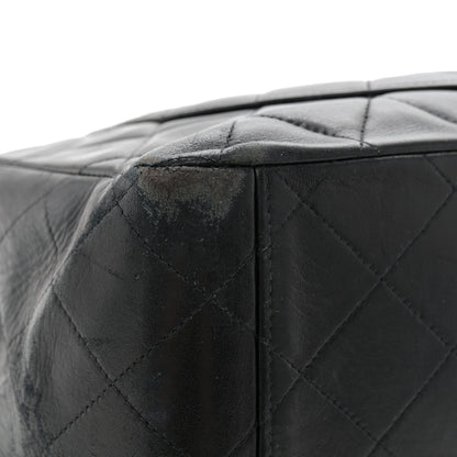 Chanel Lambskin Quilted XL Jumbo Single Flap Black 13 of 15