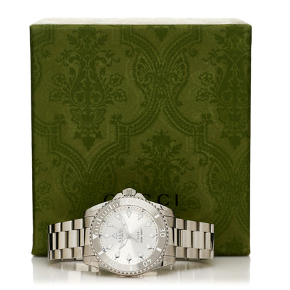 Gucci Stainless Steel 40mm Dive Quartz Watch Silver 5 of 5