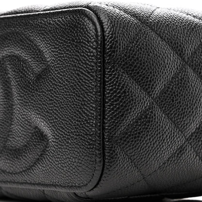 Chanel Caviar Quilted Sweetheart Vanity Case Black 11 of 12