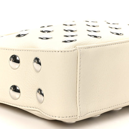 Khaite Pebbled Sport Calfskin Studded Small Elena White 8 of 9