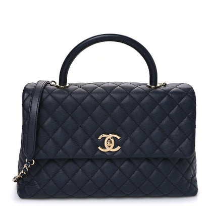 Chanel Caviar Quilted Medium Coco Handle Flap Black 1 of 11