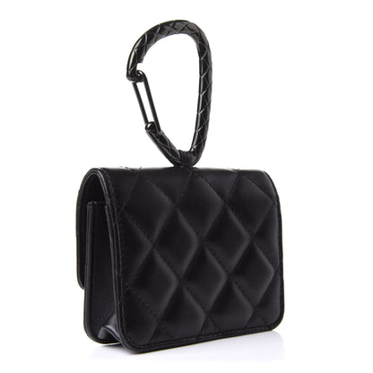 Chanel Lambskin Quilted CC Hook Card Holder So Black 3 of 12
