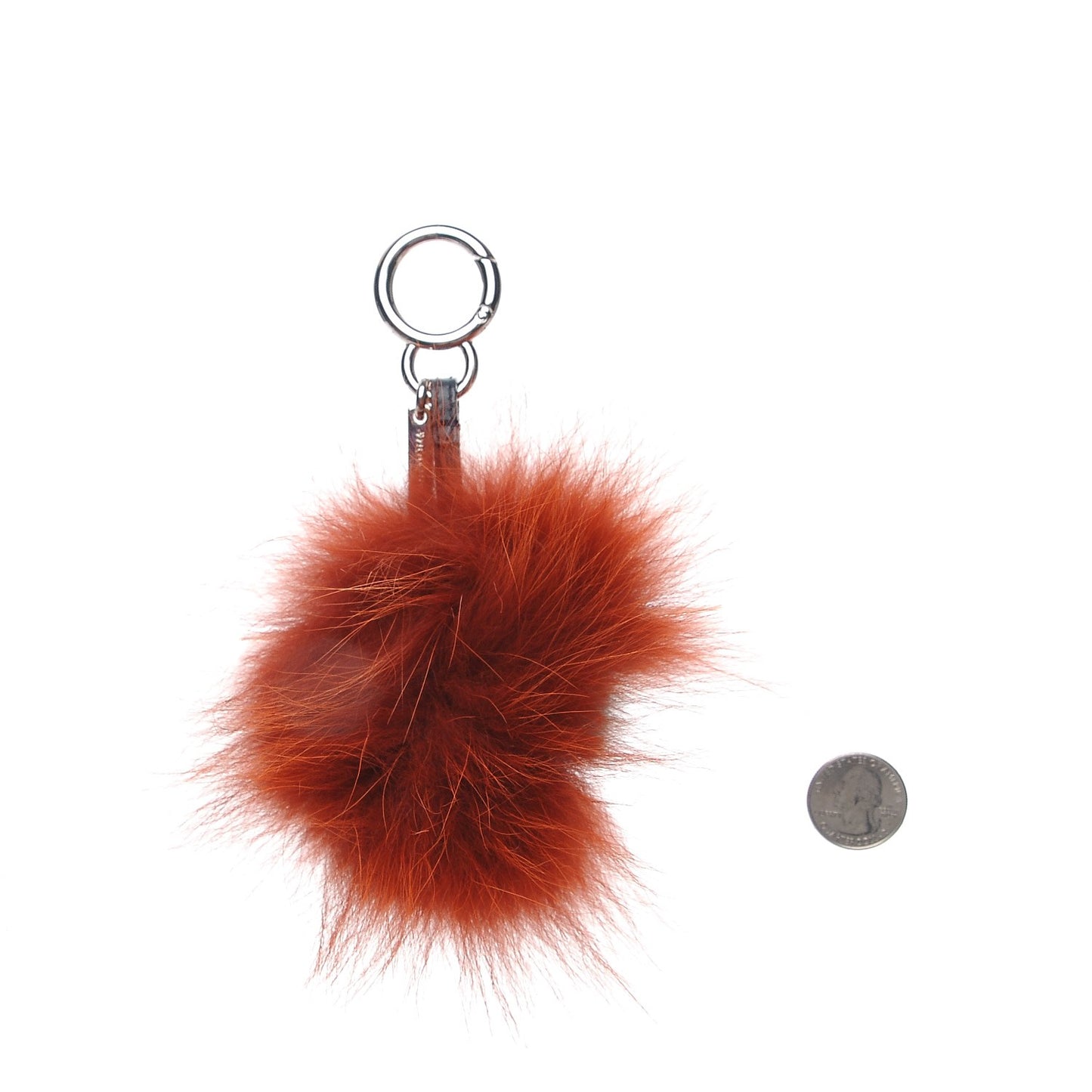 Fox Mink Rabbit Fur Vitello Dolce Blueminous Monster Bag Bug Charm Rust Turquoise