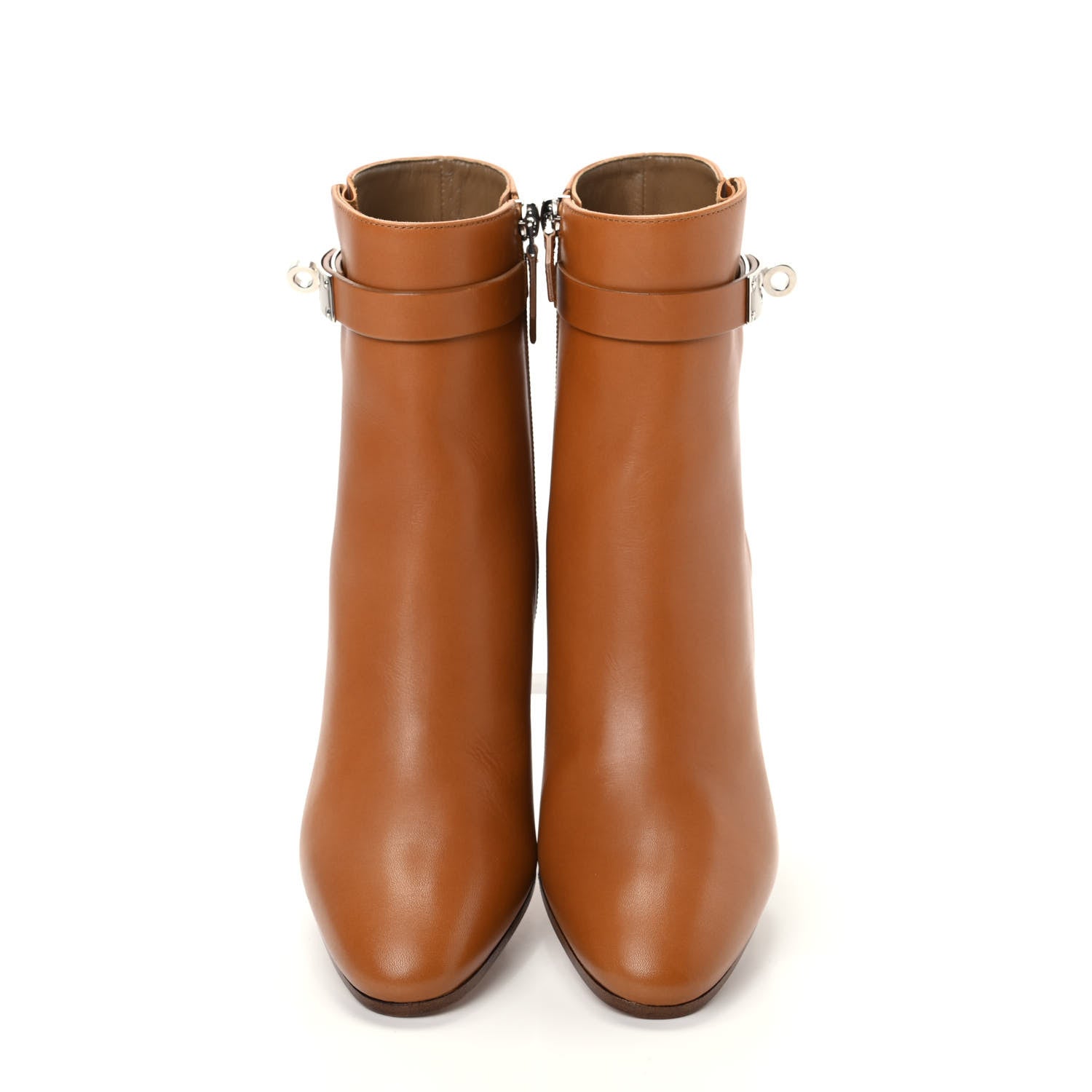 Hermes Calfskin Saint Germain Ankle Boots 36.5 Naturel 5 of 10