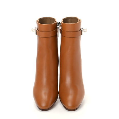 Hermes Calfskin Saint Germain Ankle Boots 36.5 Naturel 5 of 10