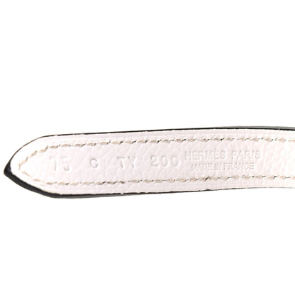 Hermes Epsom Swift 13mm Focus Belt 75 Etoupe White 3 of 5