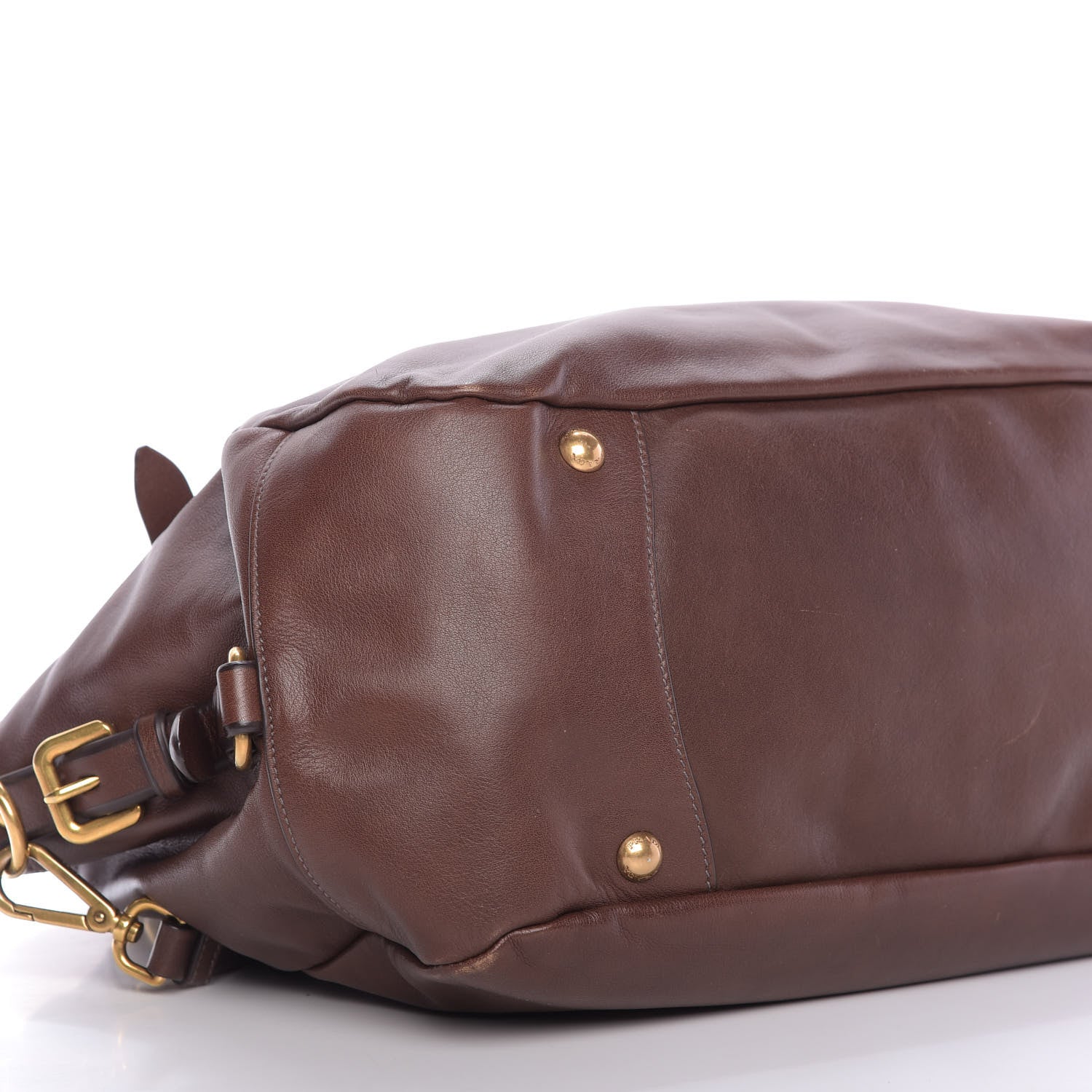 Prada Soft Calfskin Shopping Tote Nocciolo 7 of 10