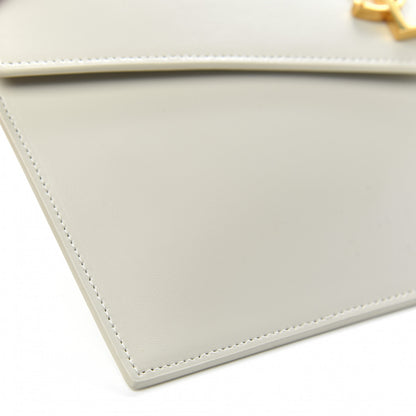 Saint Laurent Smooth Shiny Calfskin Uptown Pouch Crema Soft 8 of 9