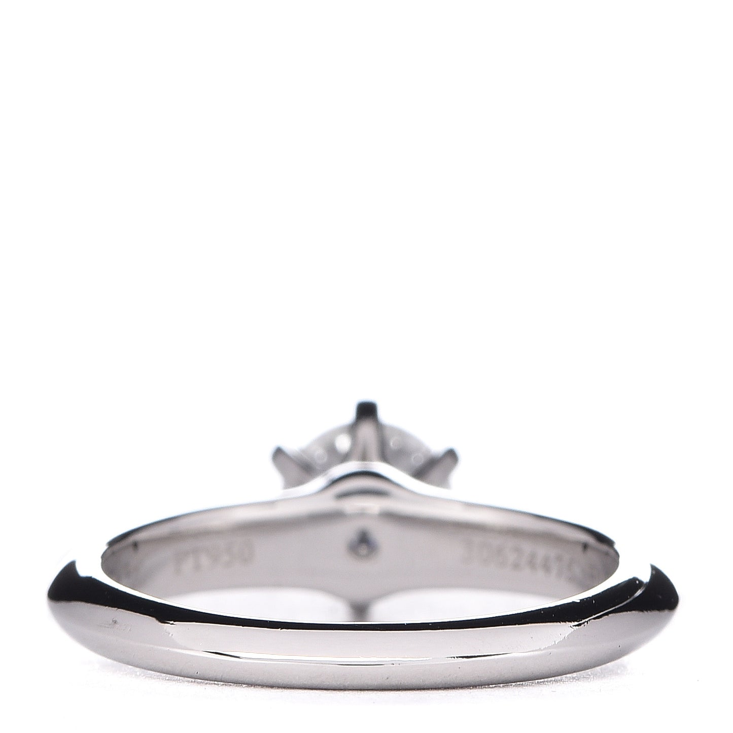 Platinum Diamond .71ct Solitaire Engagement Ring 47 4