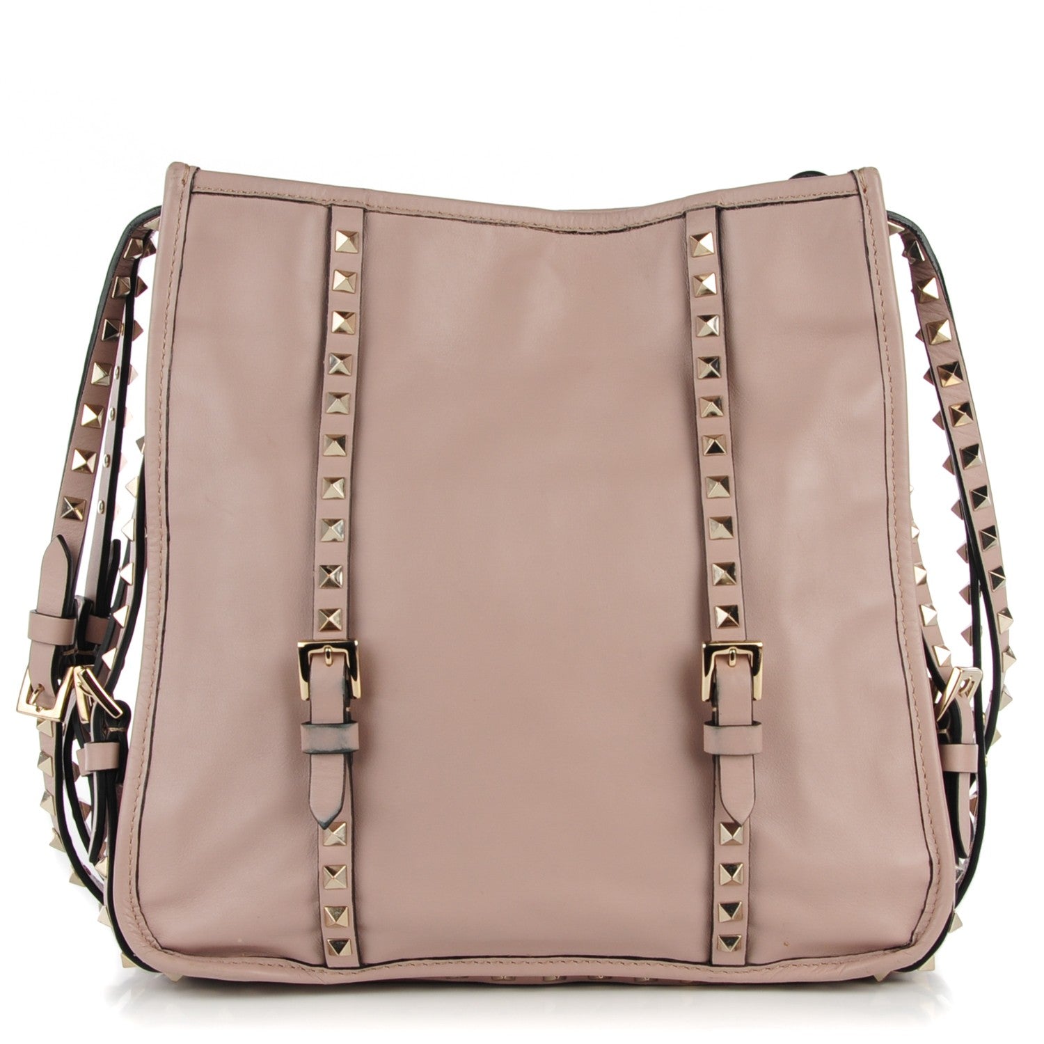 Valentino Garavani Vitello Rockstud Shopper Tote Poudre 1 of 9