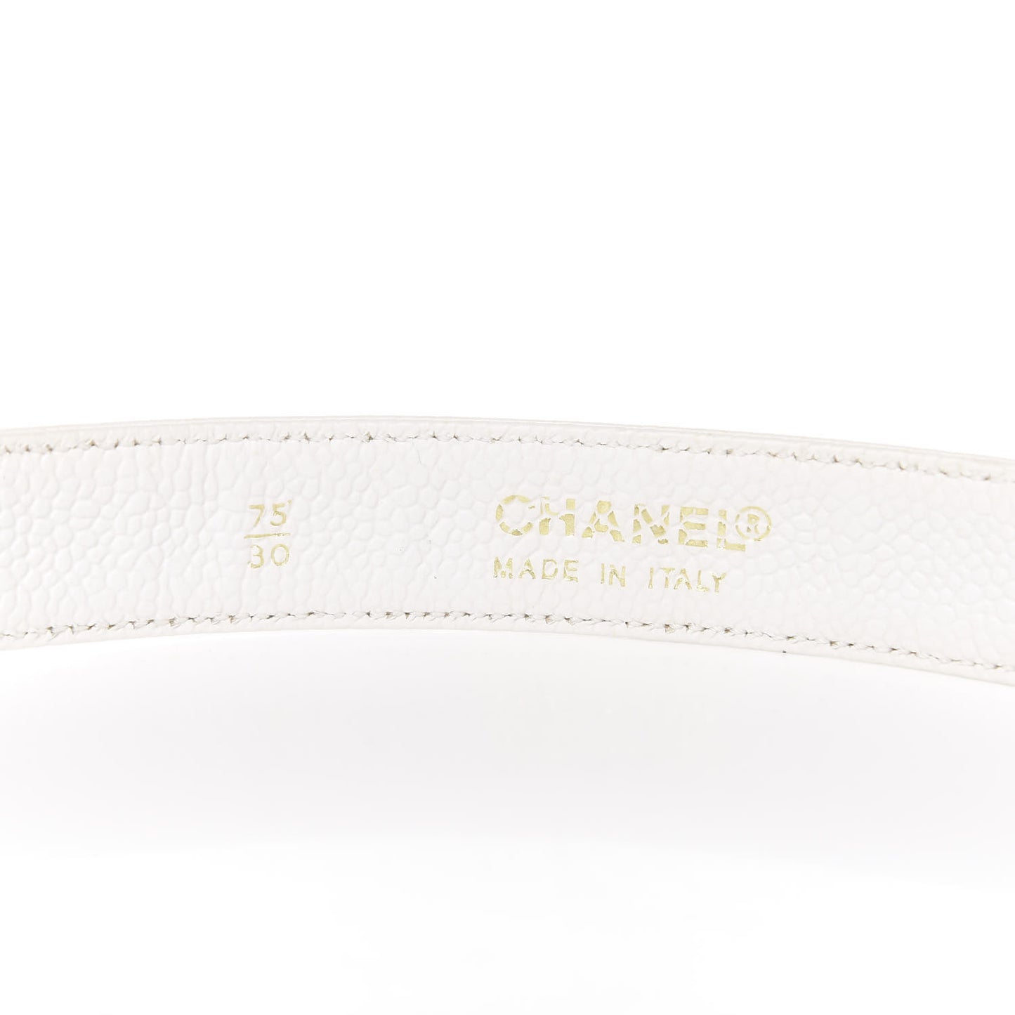Caviar CC Belt 75 30 White