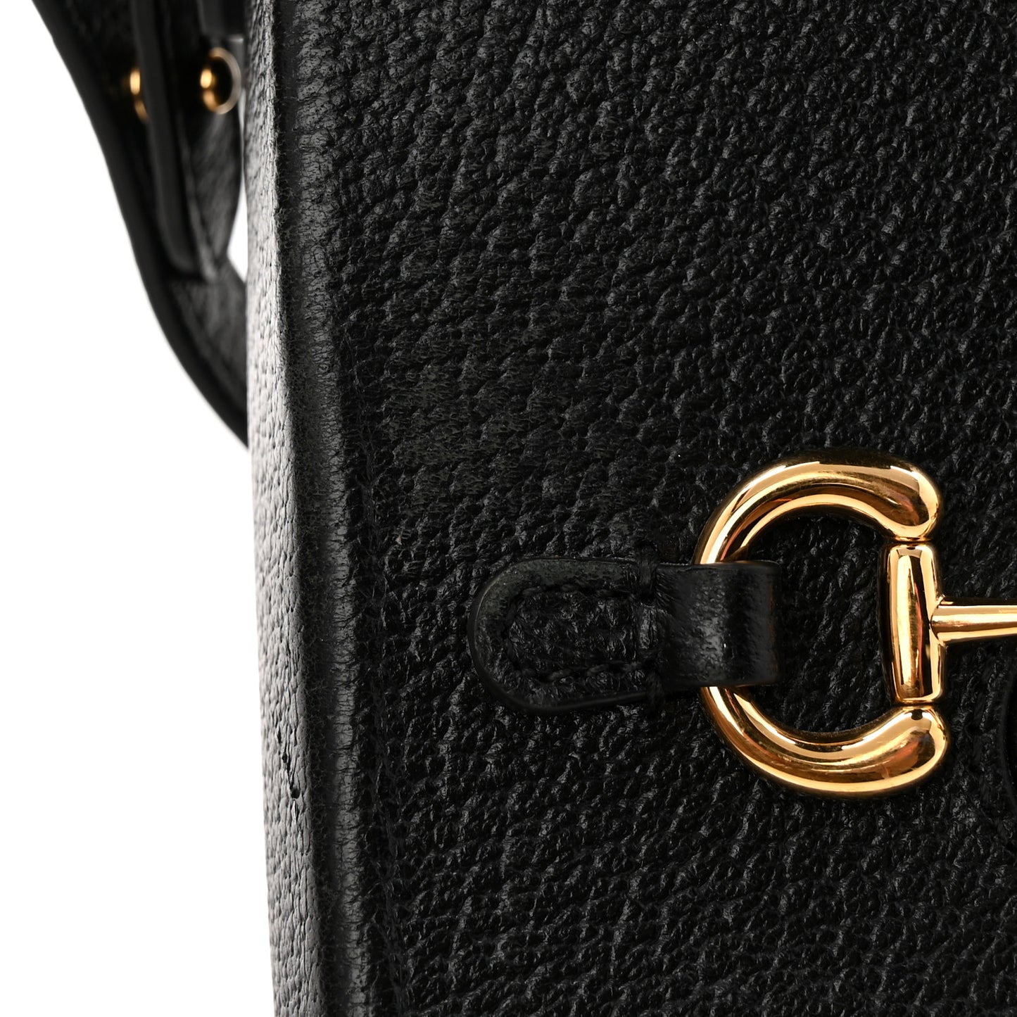 Dollar Calfskin Vertical Horsebit 1955 Crossbody Bag Black