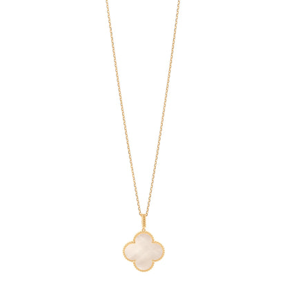 Van Cleef & Arpels 18K Yellow Gold Mother of Pearl Magic Alhambra Long Necklace 1 of 6