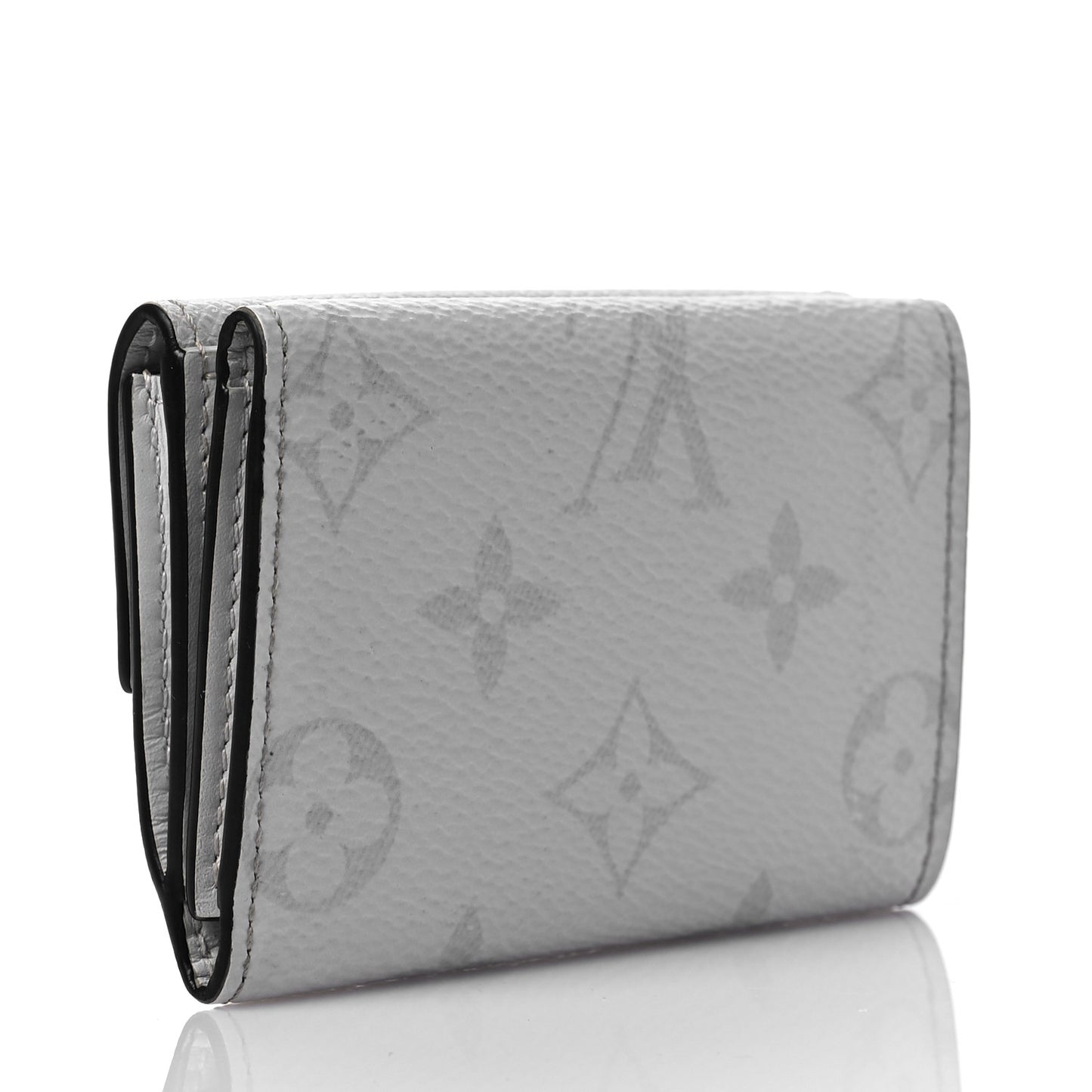 Monogram Taiga Discovery Compact Wallet White