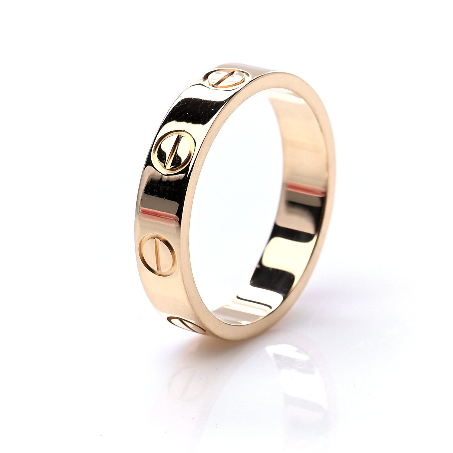 Cartier 18K Yellow Gold 3.5mm LOVE Wedding Band Ring 47 4 5 of 5