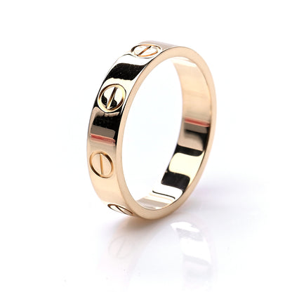 Cartier 18K Yellow Gold 3.5mm LOVE Wedding Band Ring 47 4 5 of 5