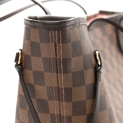 Louis Vuitton Damier Ebene Neo Neverfull MM Rose Ballerine 11 of 11