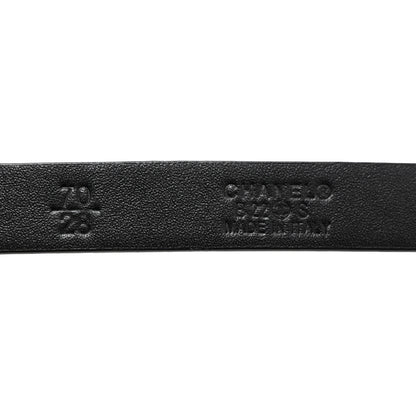 Chanel Calfskin Metal CC Chain Belt 70 28 Black White 5 of 5