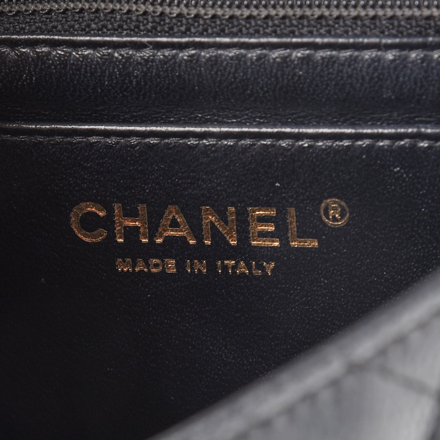 Caviar Quilted Mini Square Flap Dark Grey