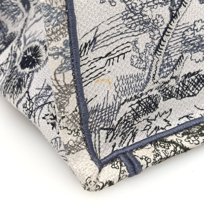 Christian Dior Gradient Canvas Embroidered Large Dioriviera Toile De Jouy Book Tote Blue 11 of 12