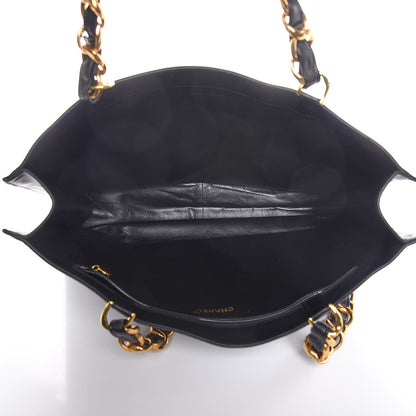 Chanel Lambskin CC Tote Black 5 of 7