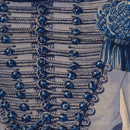 Hermes Cashmere Silk Brandebourgs Shawl 140 2 of 4