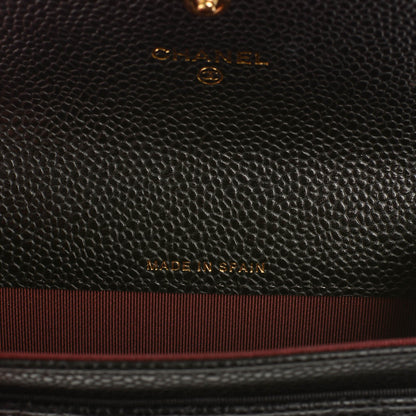Chanel Caviar Quilted Flap Card Holder Black 7 of 8