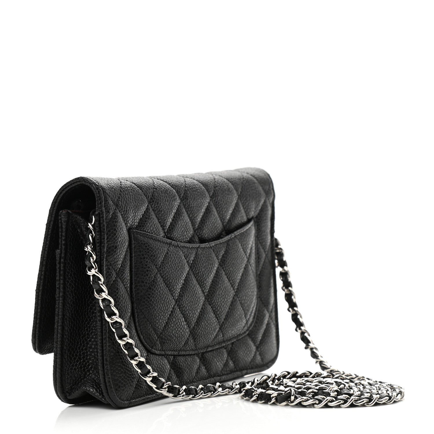 Chanel Caviar Quilted Wallet On Chain WOC Black 3 of 12