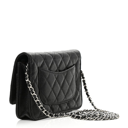 Chanel Caviar Quilted Wallet On Chain WOC Black 3 of 12