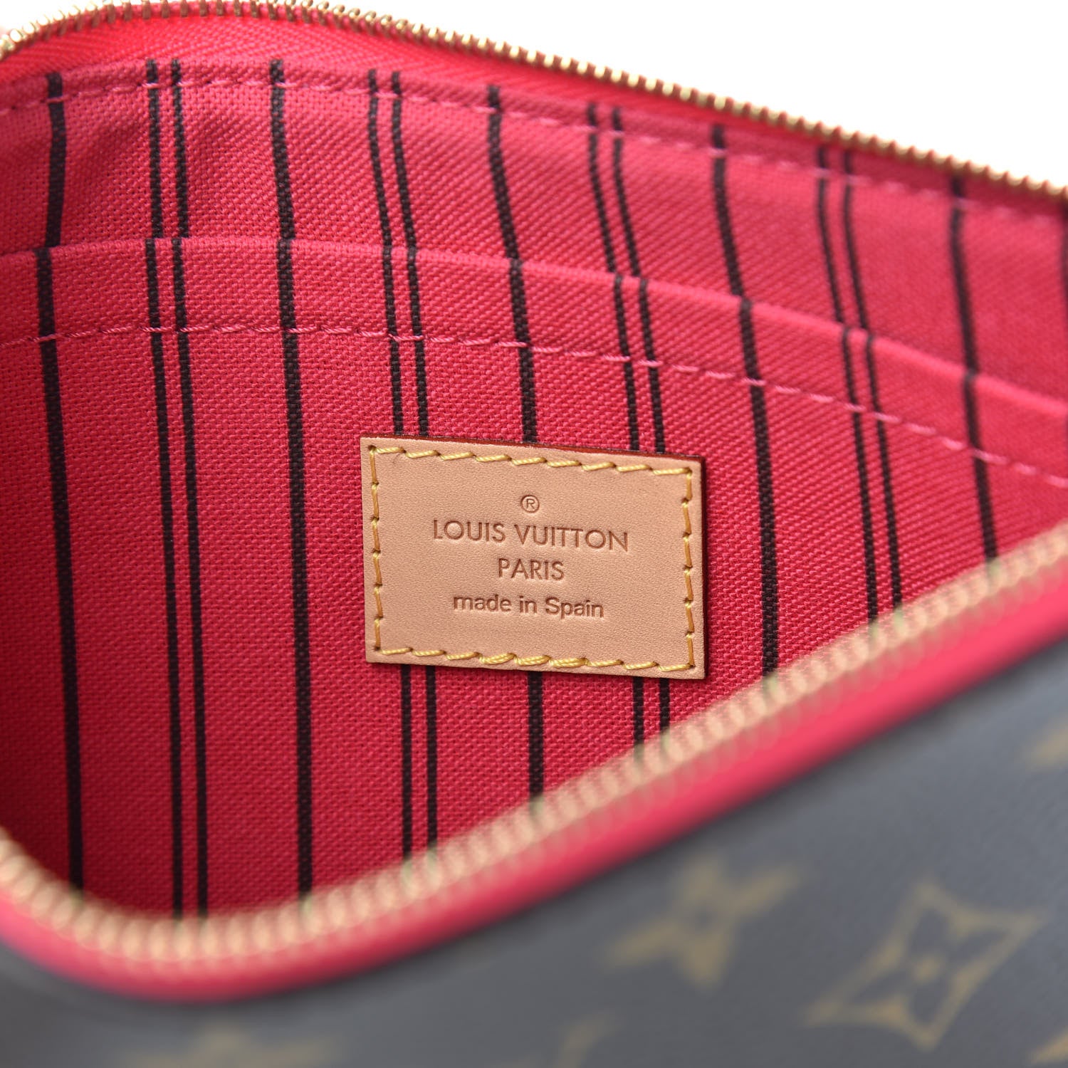 Louis Vuitton Monogram Neverfull MM GM Pochette Pivoine 6 of 6