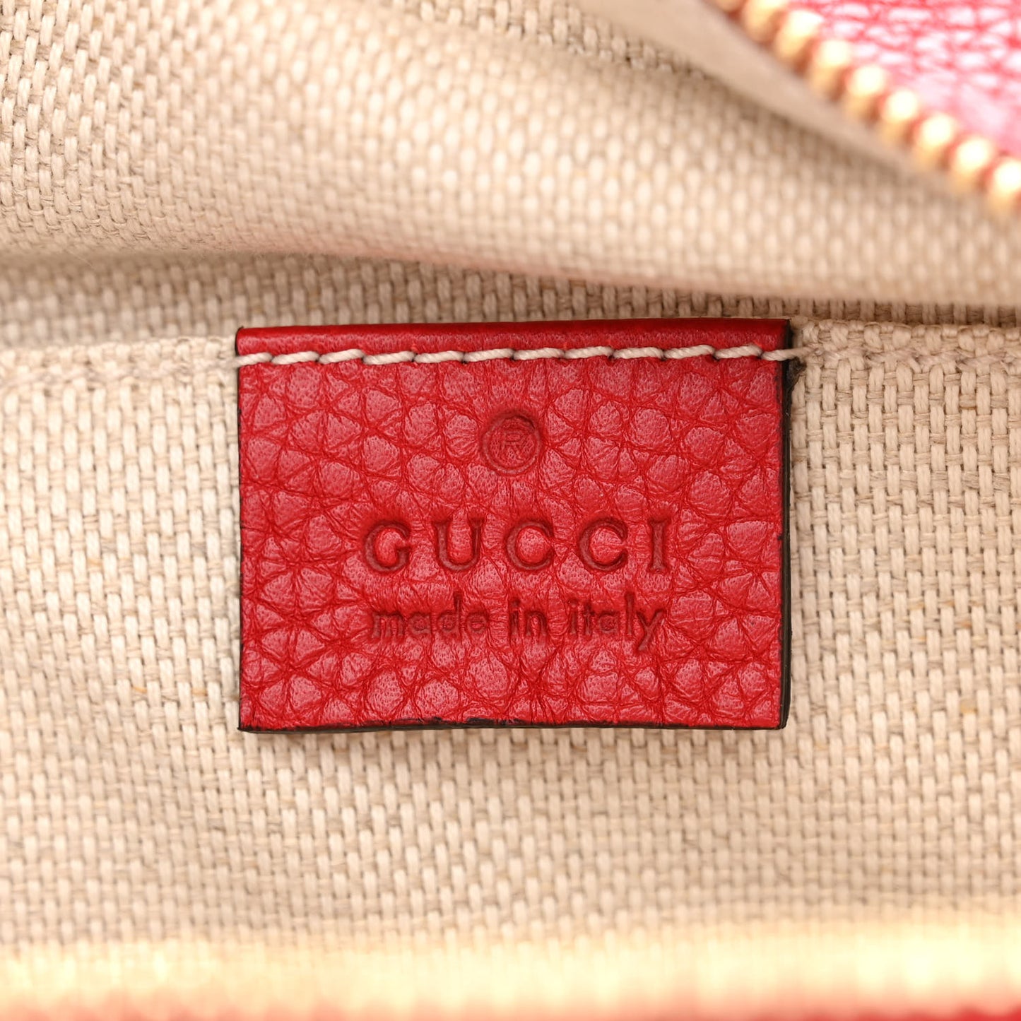Pebbled Calfskin Small Soho Disco Bag Tabasco Red