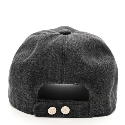 Chanel Cotton Sequin CC Cap Hat Black 6 of 9
