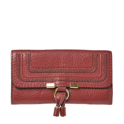 Chloe Calfskin Marcie Continental Flap Wallet Poppy 1 of 7