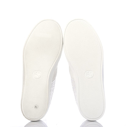 Gucci Nappa Web G Rhombus Quilted Mens Slip On Sneakers 8.5 Great White 6 of 10