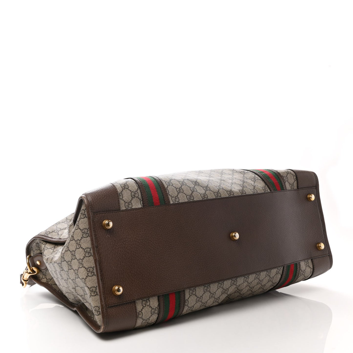 Soft GG Supreme Monogram Web Large Duffle Bag Beige New Acero Crop