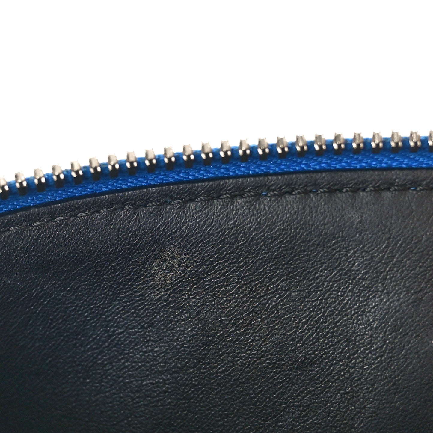 Calfskin City Steamer Clutch Black Bleu
