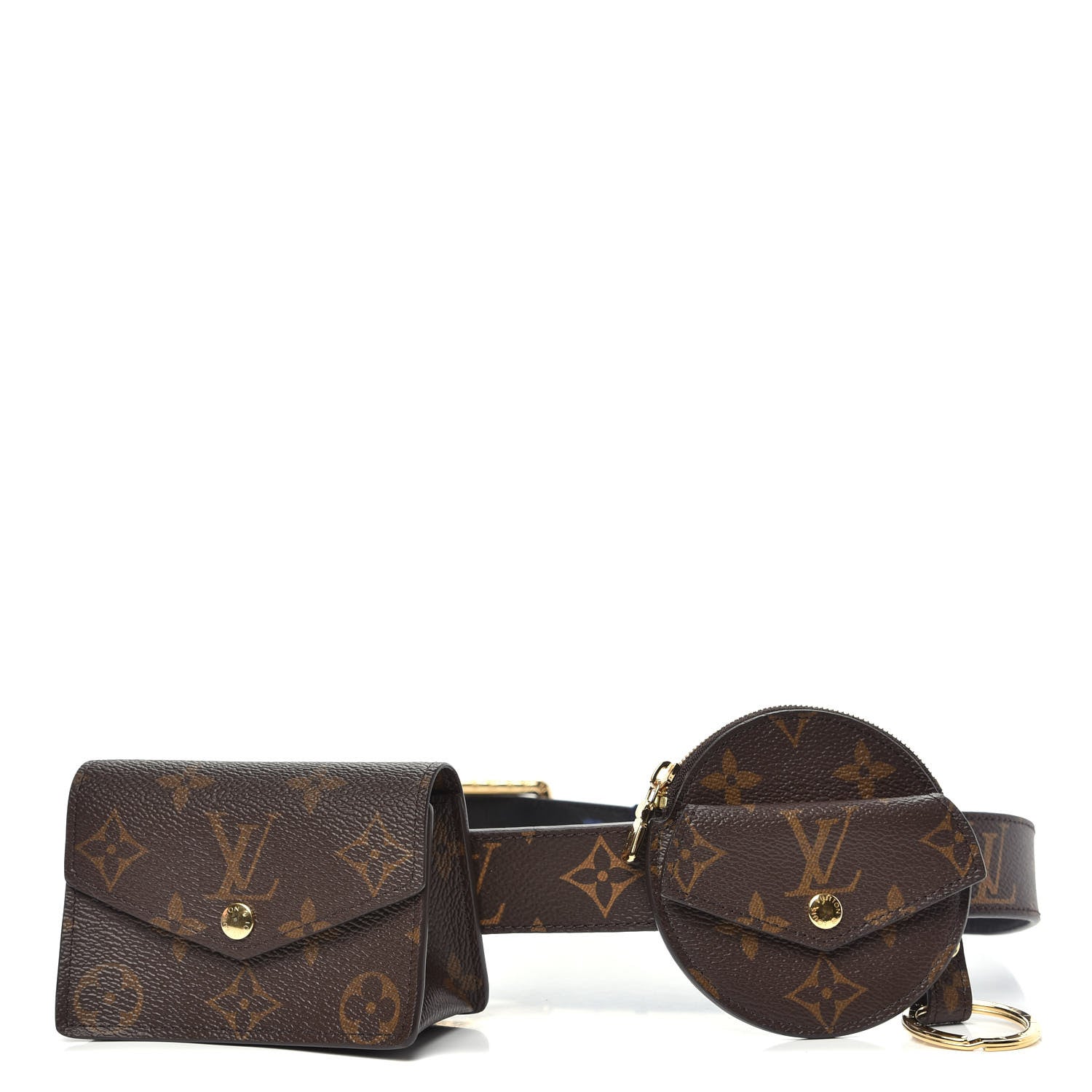 Louis Vuitton Monogram 30mm Daily Multi Pocket Belt 80 32 1 of 11