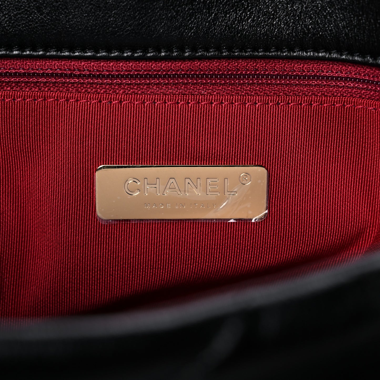 Lambskin Quilted Maxi Chanel 19 Flap Black