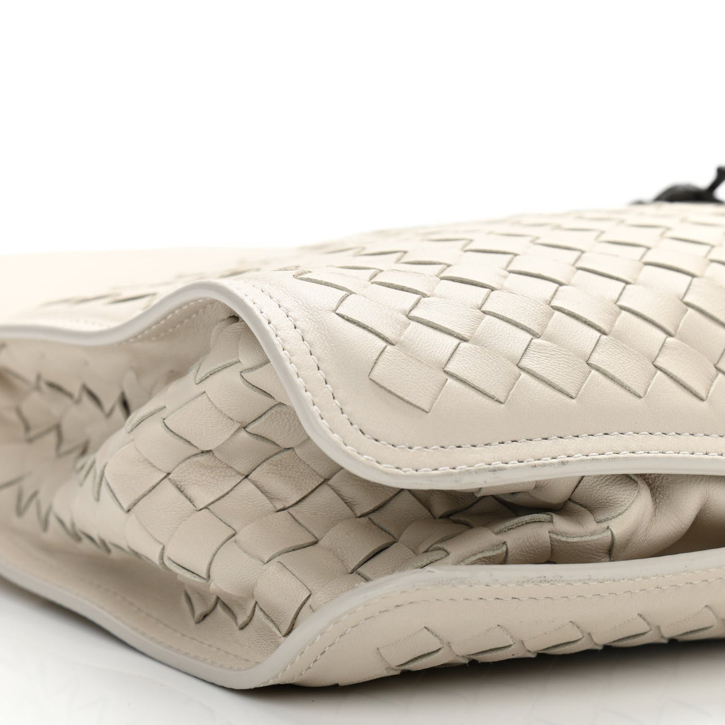 Nappa Intrecciato Shoulder Bag White