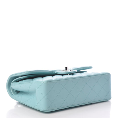 Chanel Lambskin Quilted Small Double Flap Light Blue 4 of 17