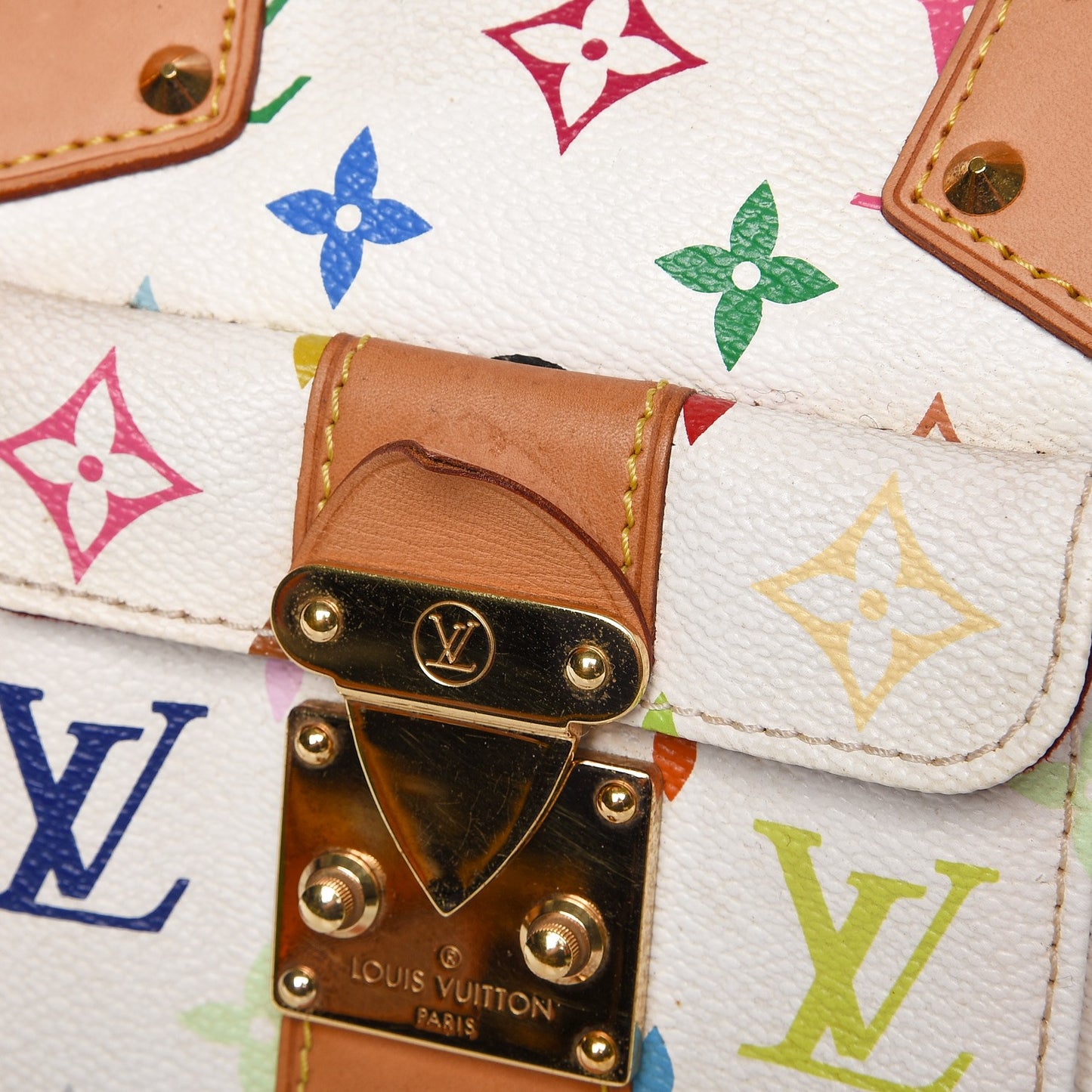 Monogram Multicolor Speedy 30 White