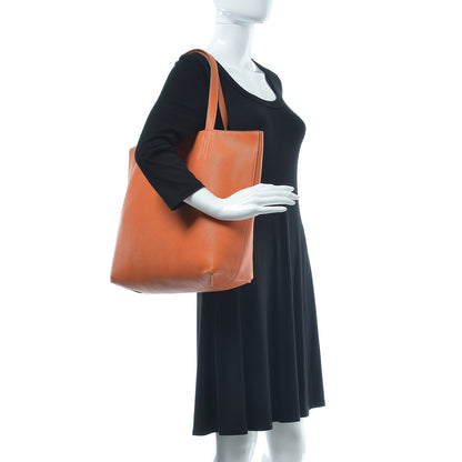 Hermes Taurillon Clemence Double Sens 36 Reversible Tote Orange Curry 2 of 15