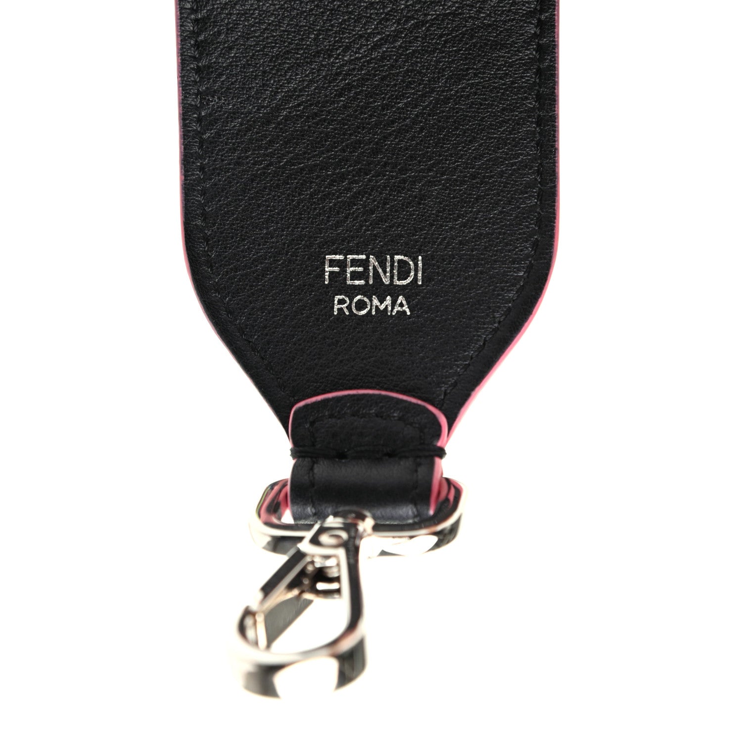 Fendi Calfskin Sequin Fun Fair Strap You Black Multicolor 4 of 4