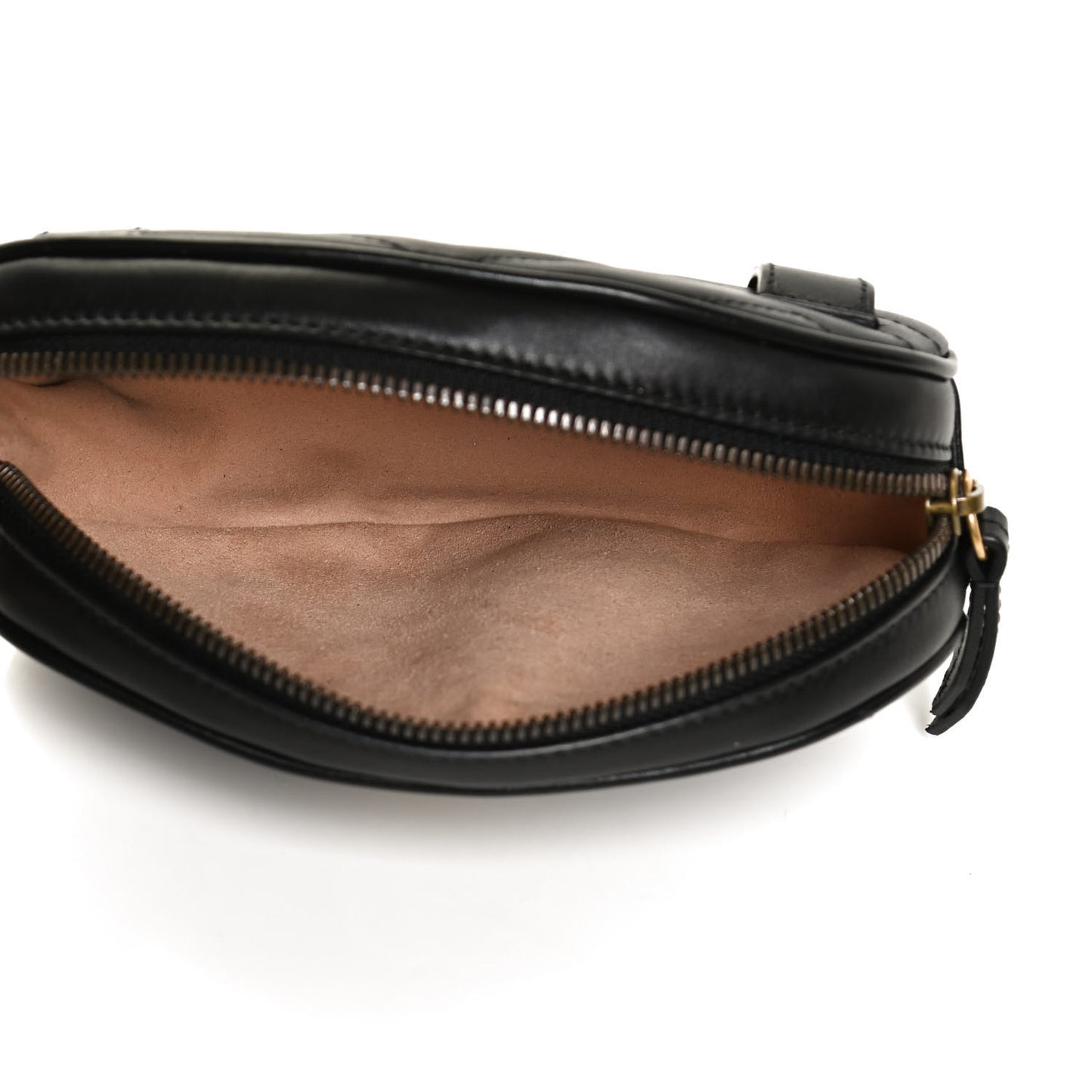 Calfskin Matelasse GG Marmont Belt Bag 95 38 Black