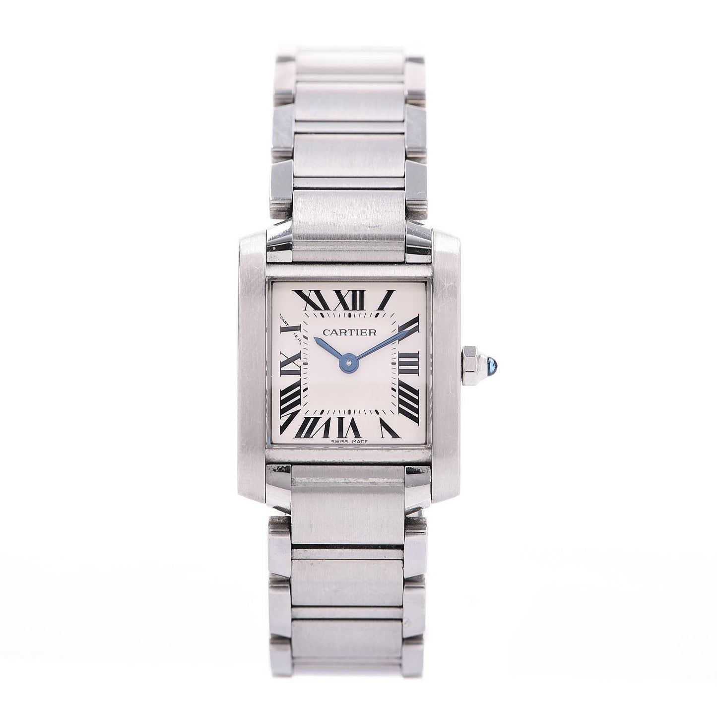 Stainless Steel 20mm Tank Francaise Quartz Watch