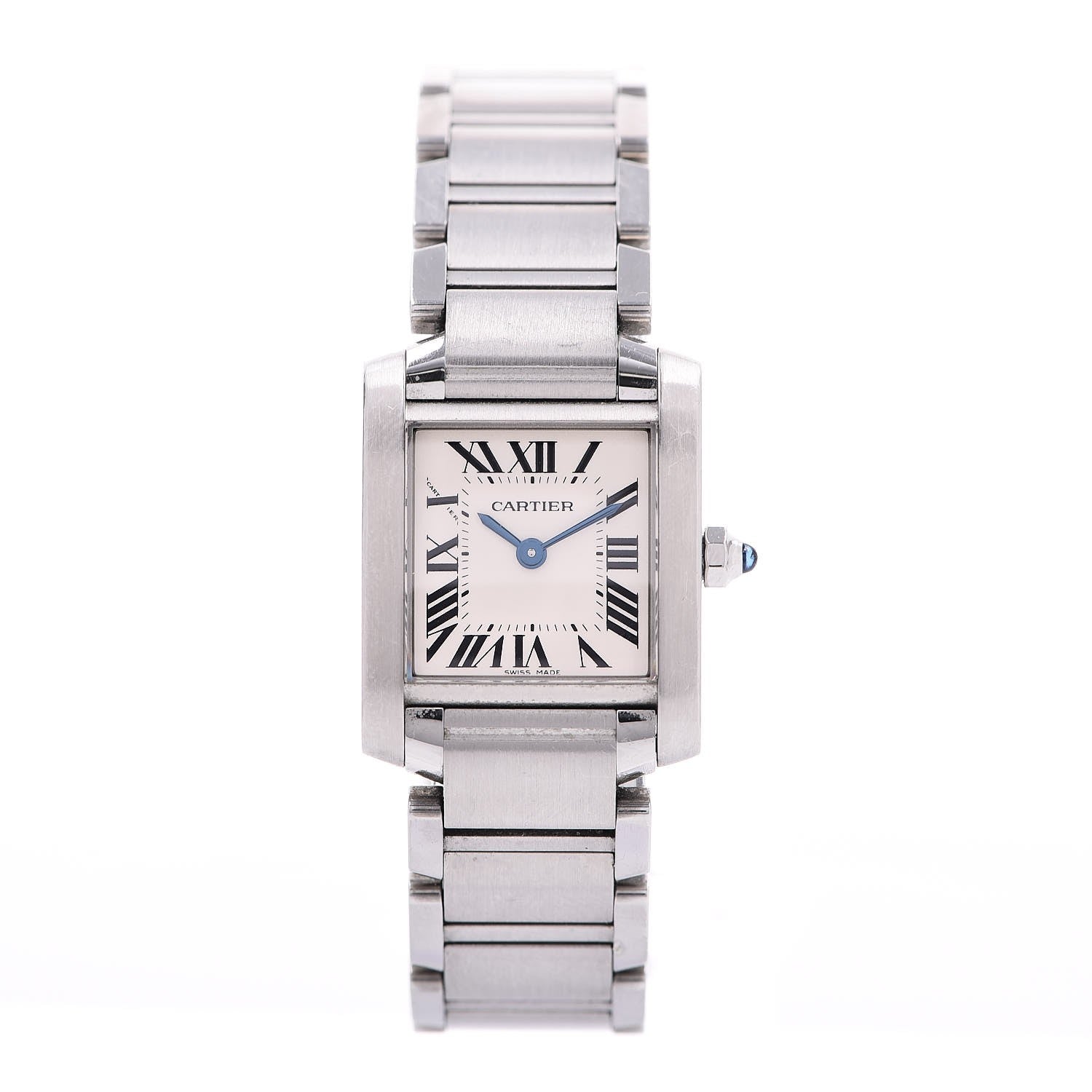 Cartier Stainless Steel 20mm Tank Francaise Quartz Watch 1 of 7