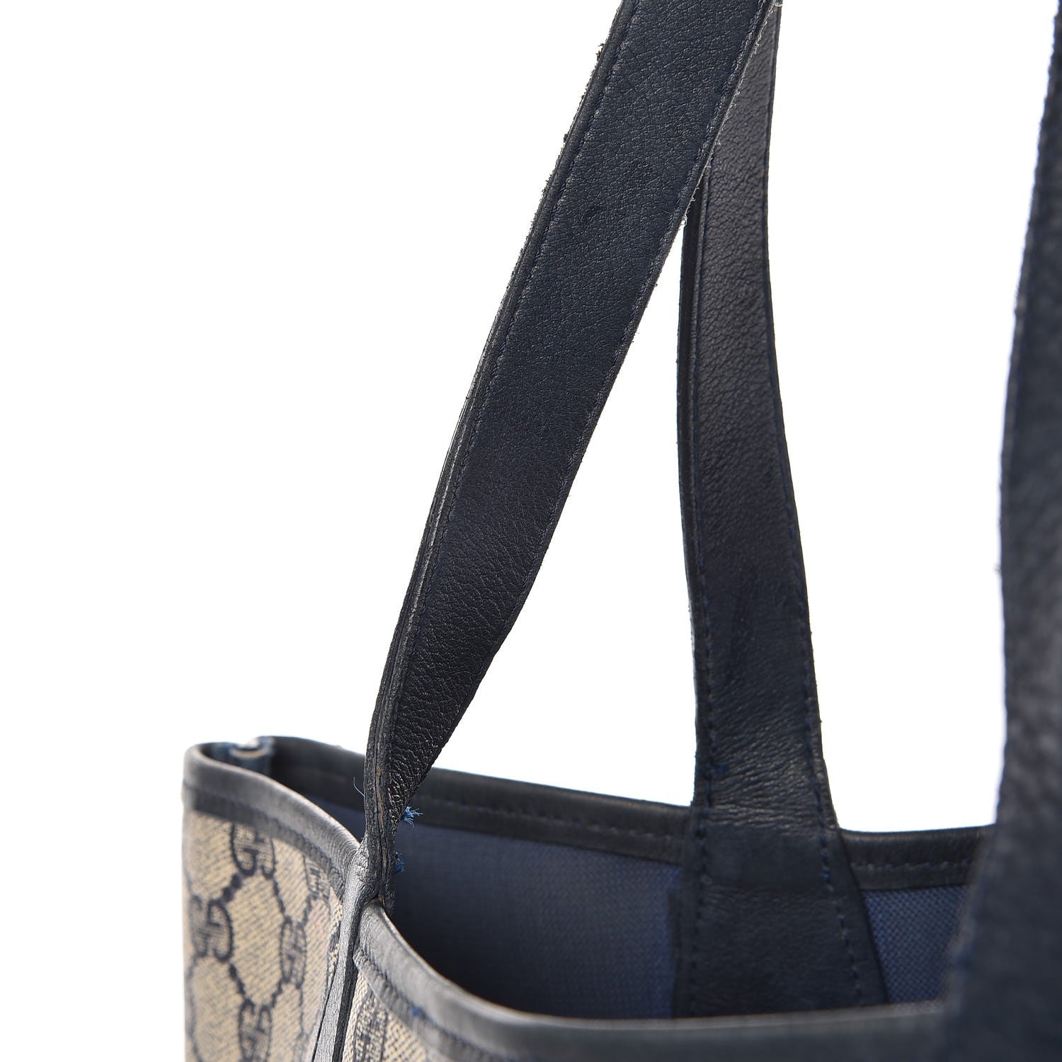 Gucci GG Plus Monogram Web Tote Navy Blue 14 of 17